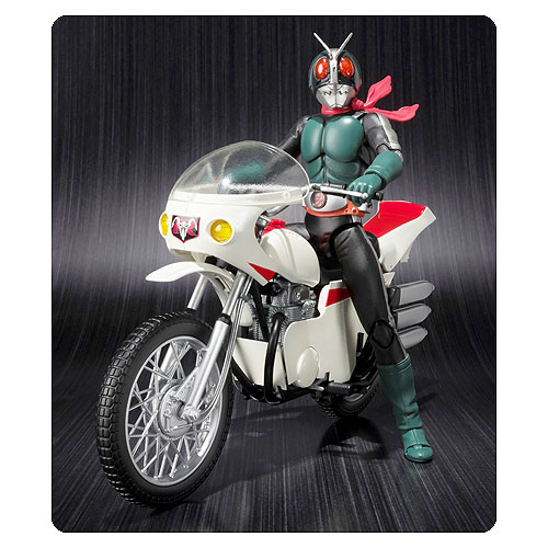 Kamen Rider 2 Masked Rider 2 and Remodeled Cyclone SH Figuarts Action Figure and Motorcycle Vehicle 2-Pack